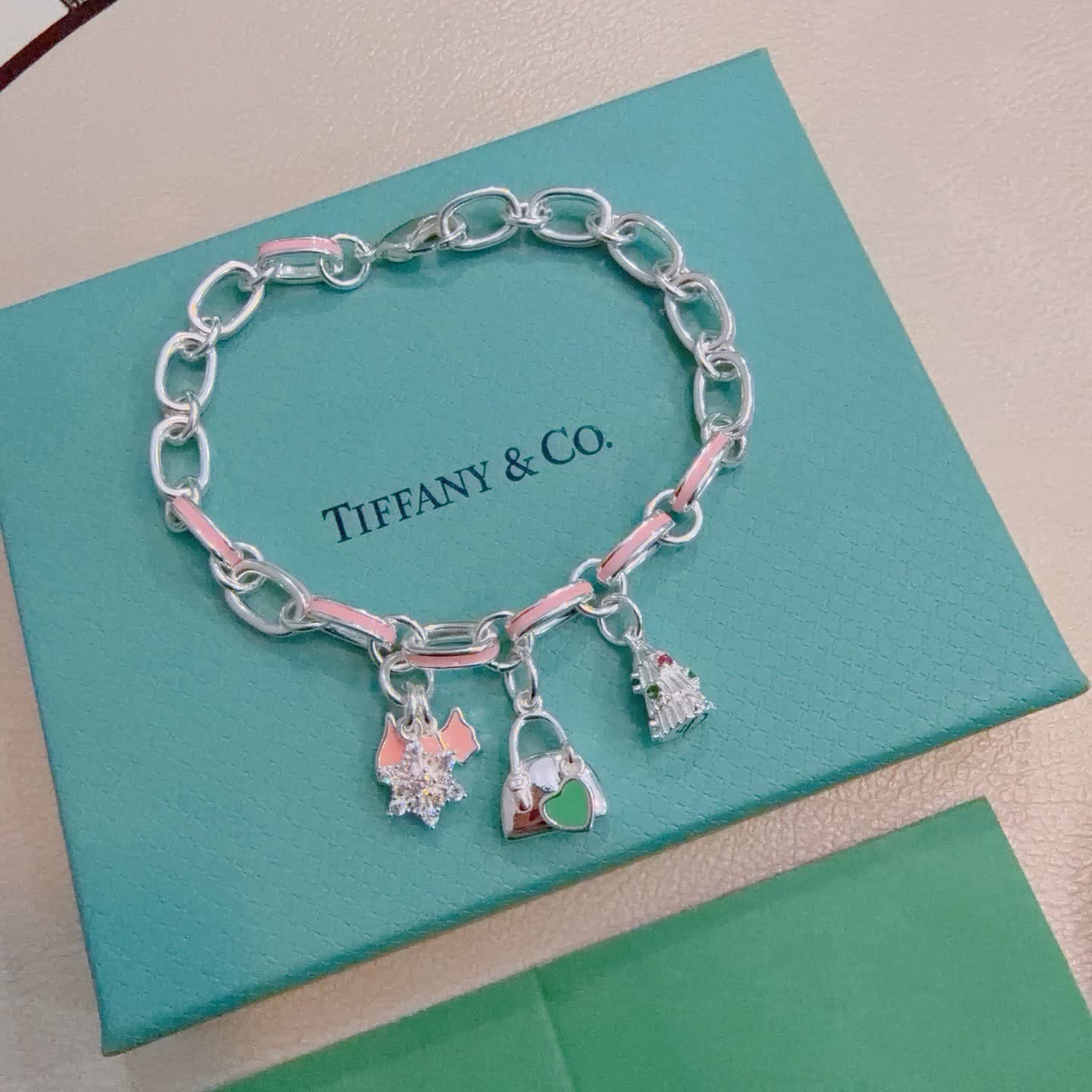 Tiffany & Co. Sterling Silver Charm Bracelet